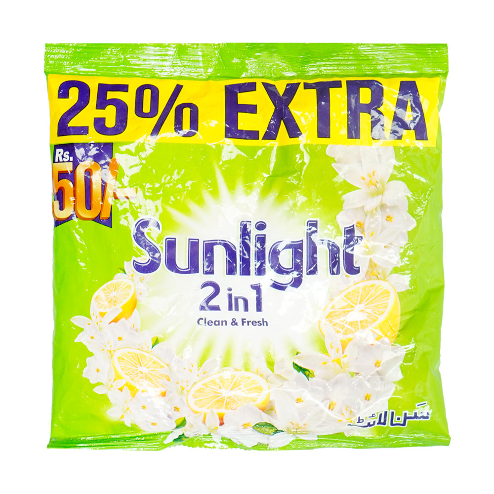 SUNLIGHT WASHING POWDER 2 IN 1 CLEAN & FRESH 150 GM