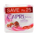 CAPRI SOAP STRAWBERRY SOFTENERS FAMILY PACK 3X120 GM