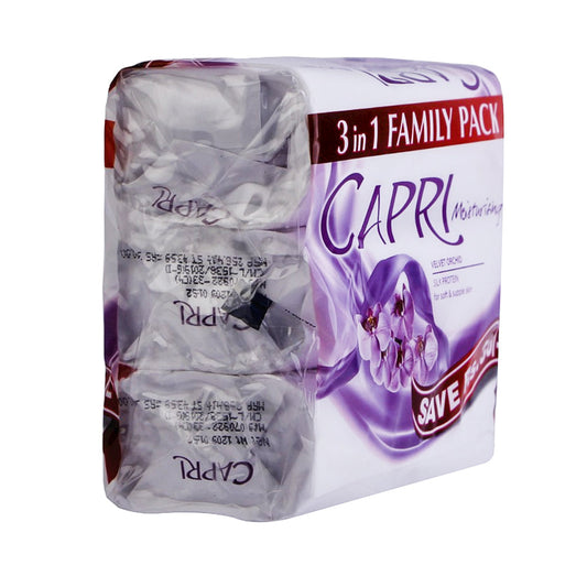 CAPRI SOAP MOISTURISING VELVET ORCHID 3X120 GM