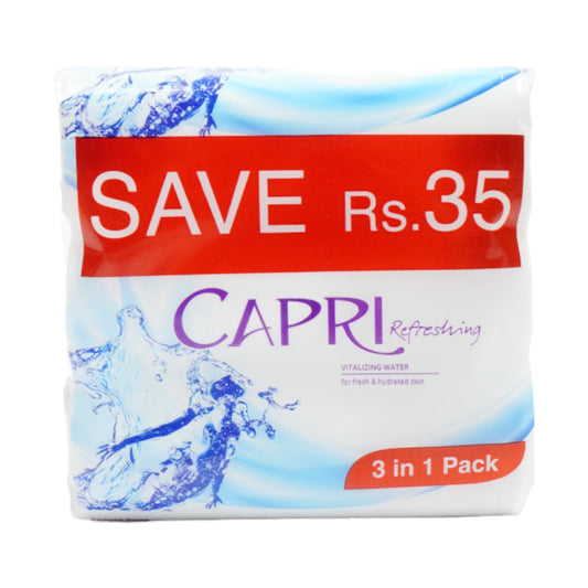 CAPRI SOAP VITALIZING WATER SAVE RS.40 150 GM