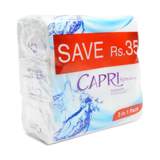 CAPRI SOAP VITALIZING WATER SAVE RS.40 150 GM