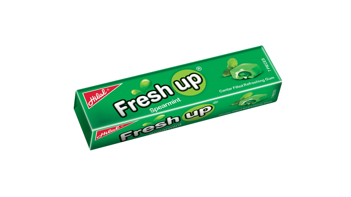 HILAL FRESH UP CHEWINGGUM SPEARMINT BUBBLE 7 PC