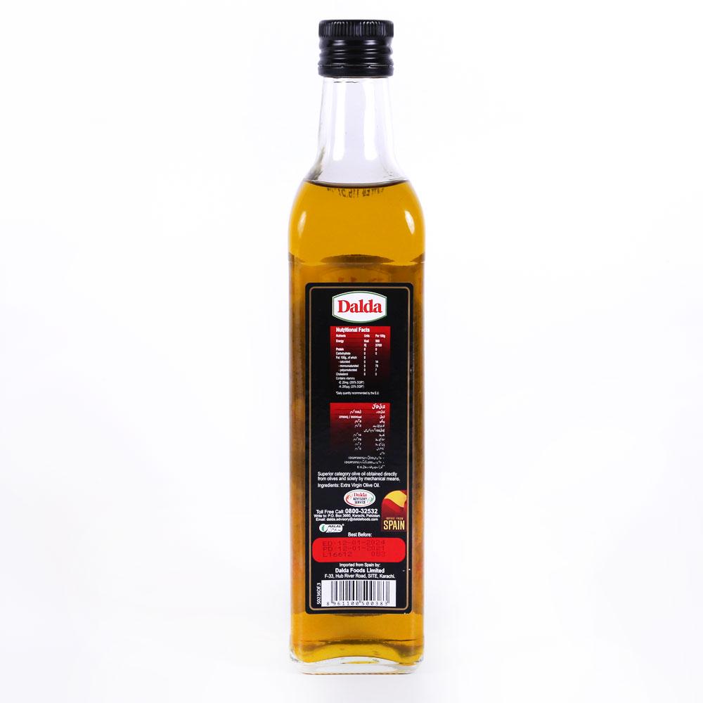 DALDA OLIVE OIL EXTRA VIRGIN BOTTLE 500 ML