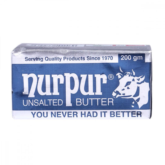 NURPUR BUTTER UNSALTED 200GM