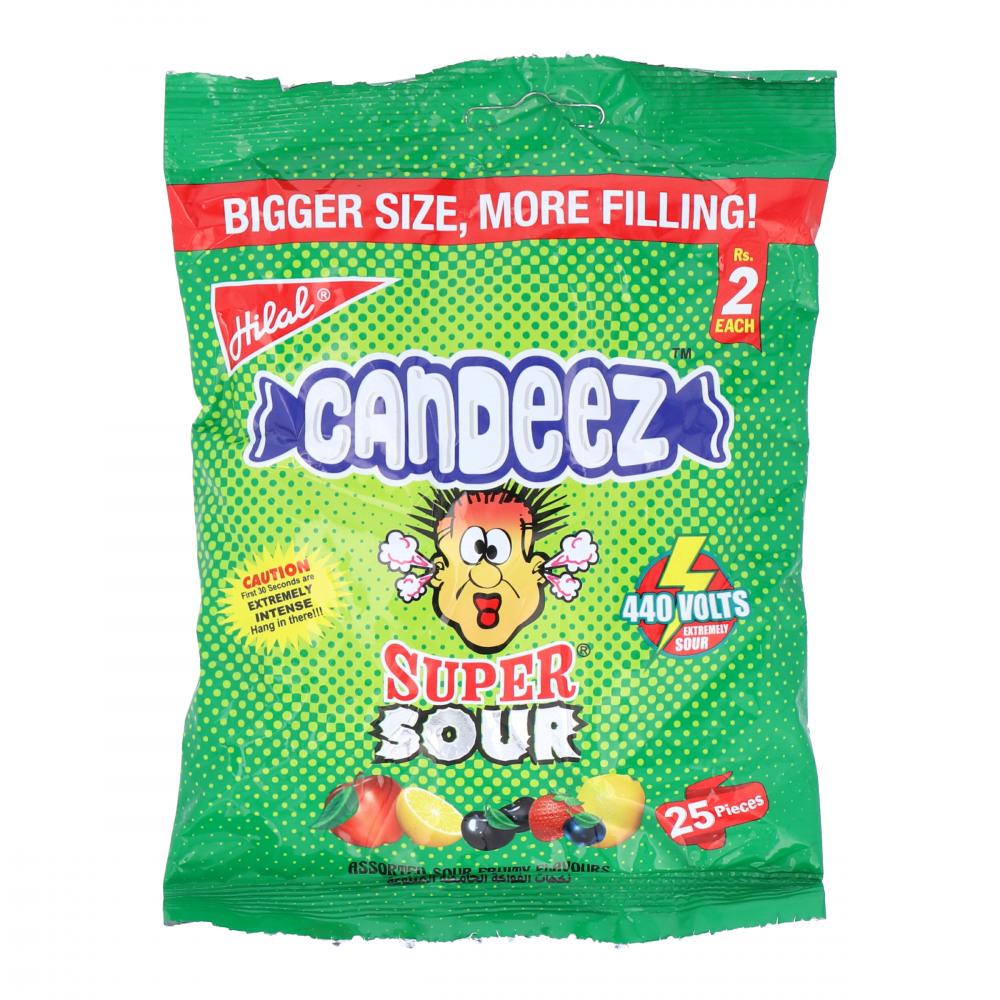 HILAL CANDY SUPER SOUR POUCH 25 PCS 75 GM