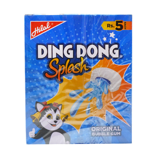 HILAL DING DONG SPLASH ORIGINAL BUBBLE GUM BOX 144GM