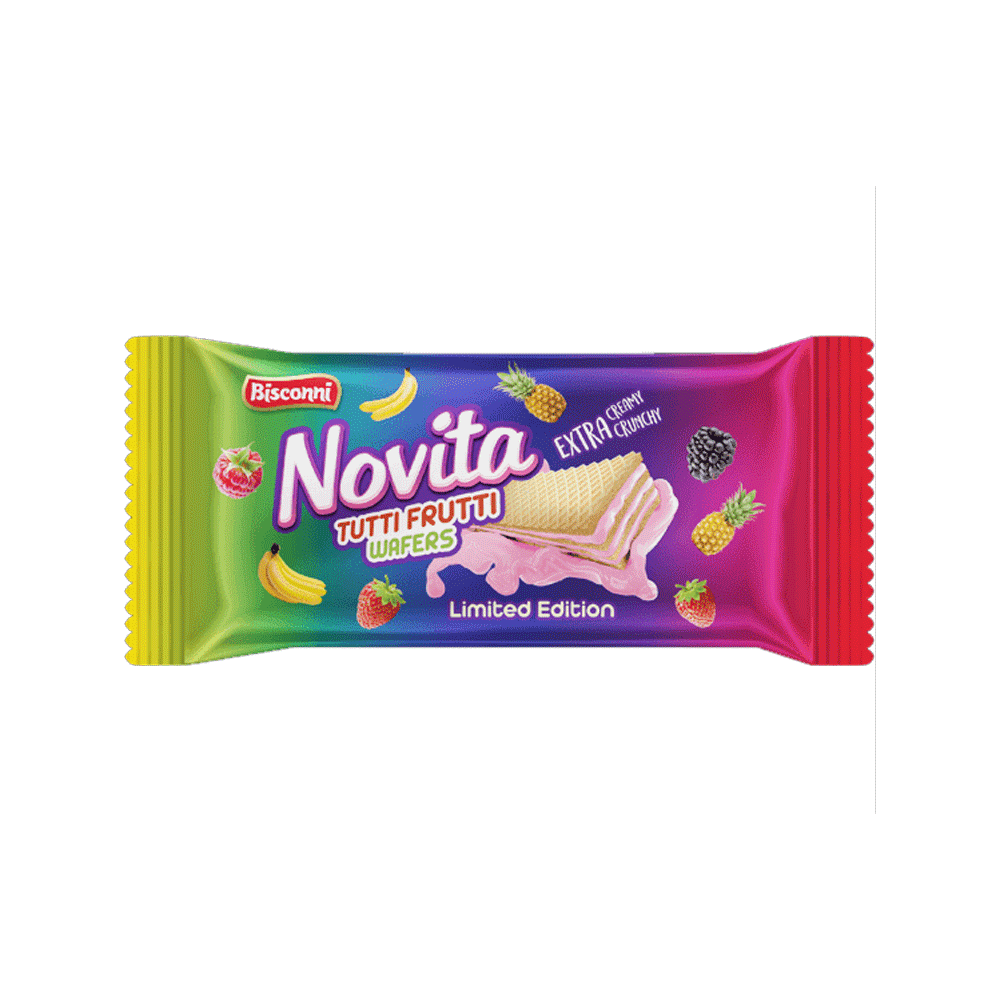 BISCONNI NOVITA WAFE TUTTI FRUTTI SNACK PACK 20 GM