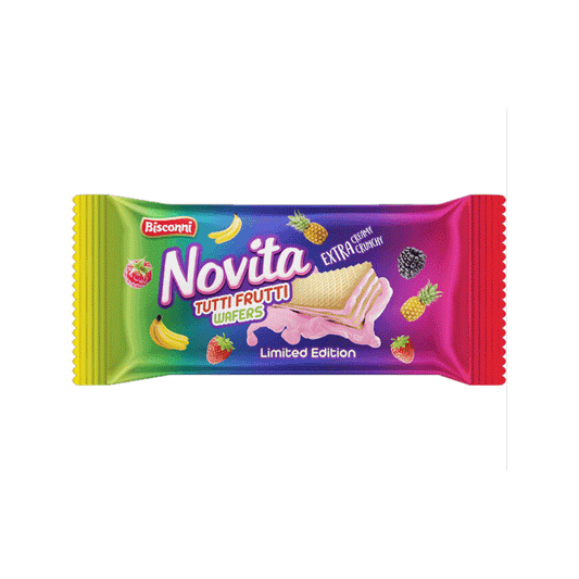 BISCONNI NOVITA WAFE TUTTI FRUTTI SNACK PACK 20 GM