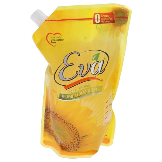 EVA SUNFLOWER OIL POUCH 1 LTR