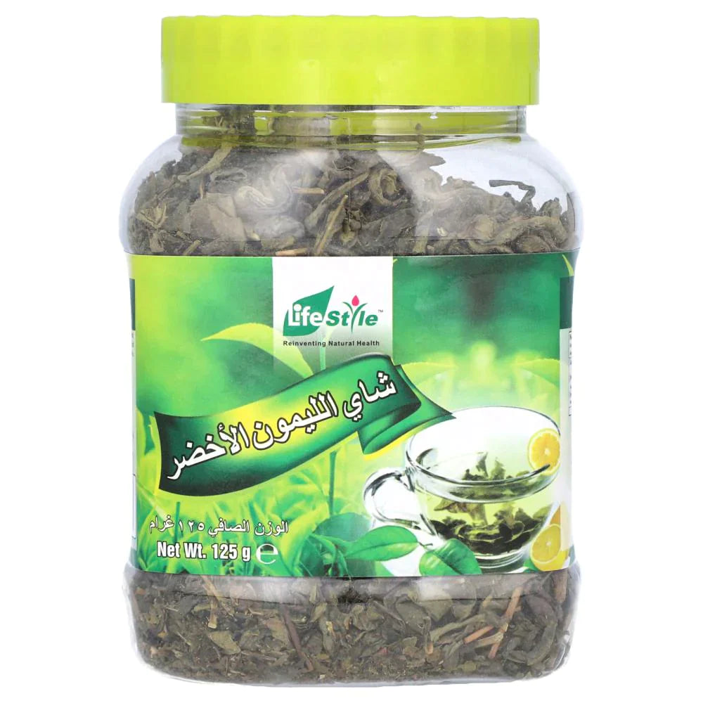 LIFESTYLE GREEN TEA MINT JAR 125GM