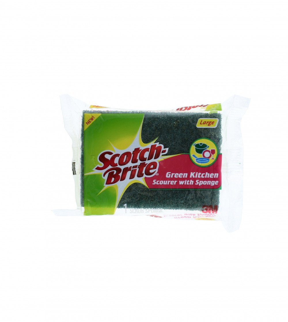 SCOTCH BRITE SPONGE GREEN KITCHEN LARGE 1PC