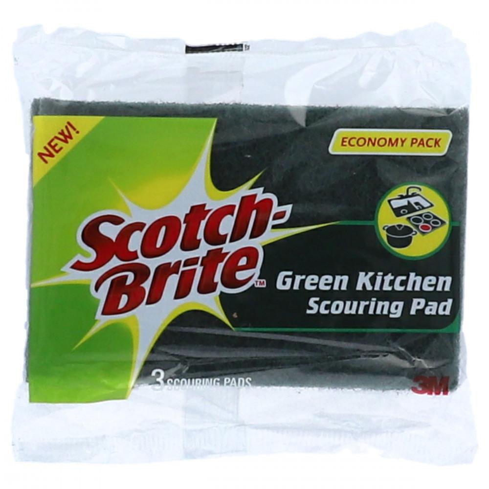 SCOTCH BRITE SCOURING PADS ECONOMY PACK 3PC