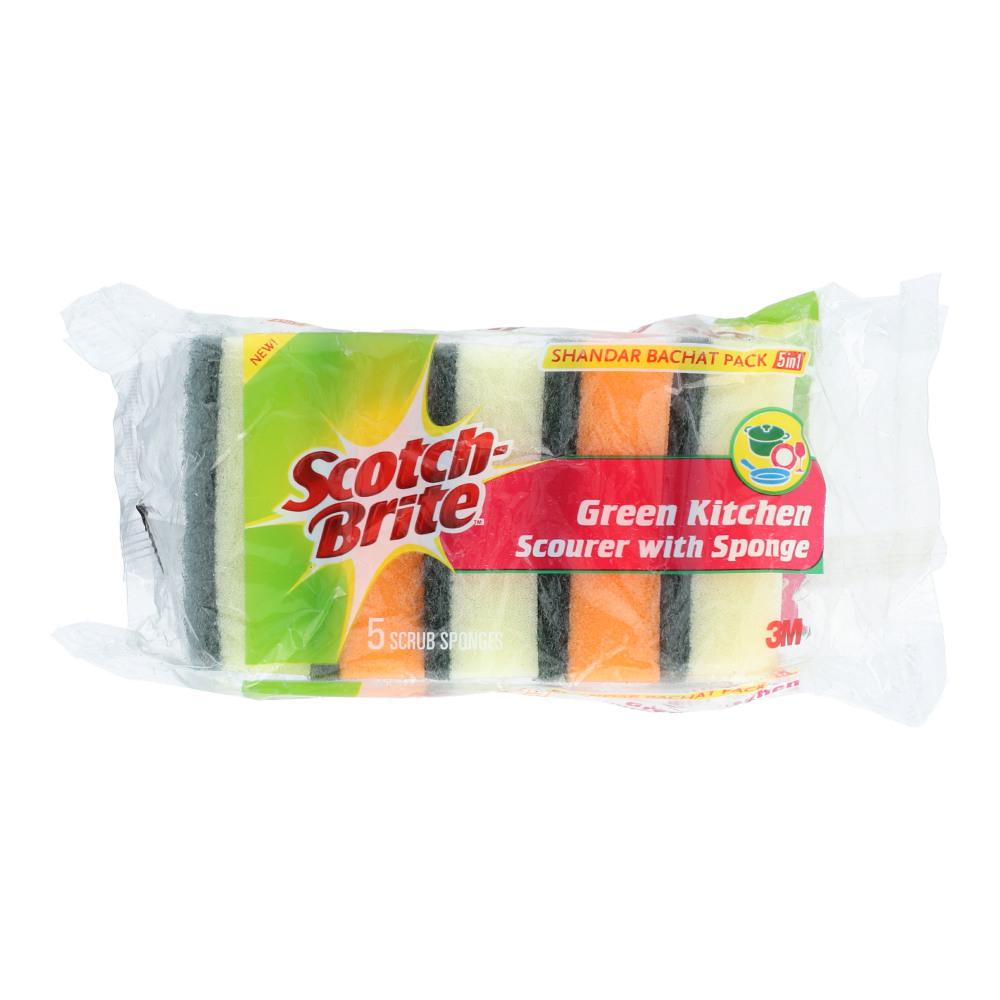 SCOTCH BRITE SPONGE SHANDAR BUCHAT PACK 5PCS