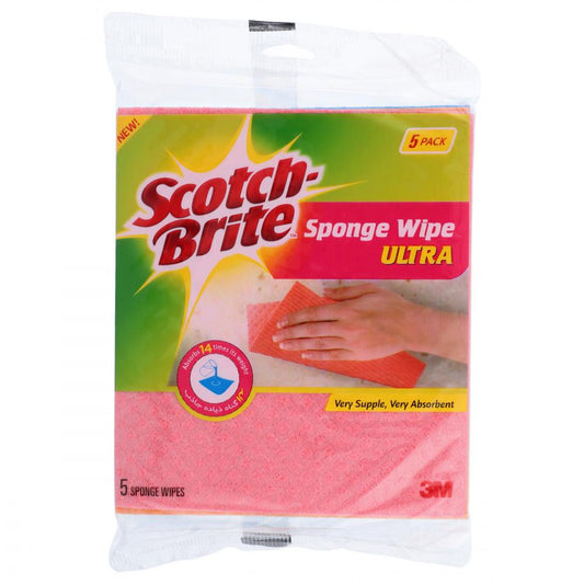 SCOTCH BRITE SPONGE WIPE 5PCS PACK