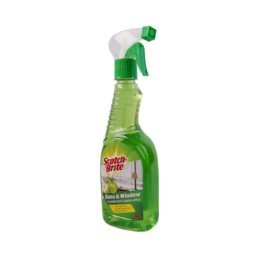 SCOTCH BRITE GLASS CLEANER & WINDOW GREEN APPLE 500 ML