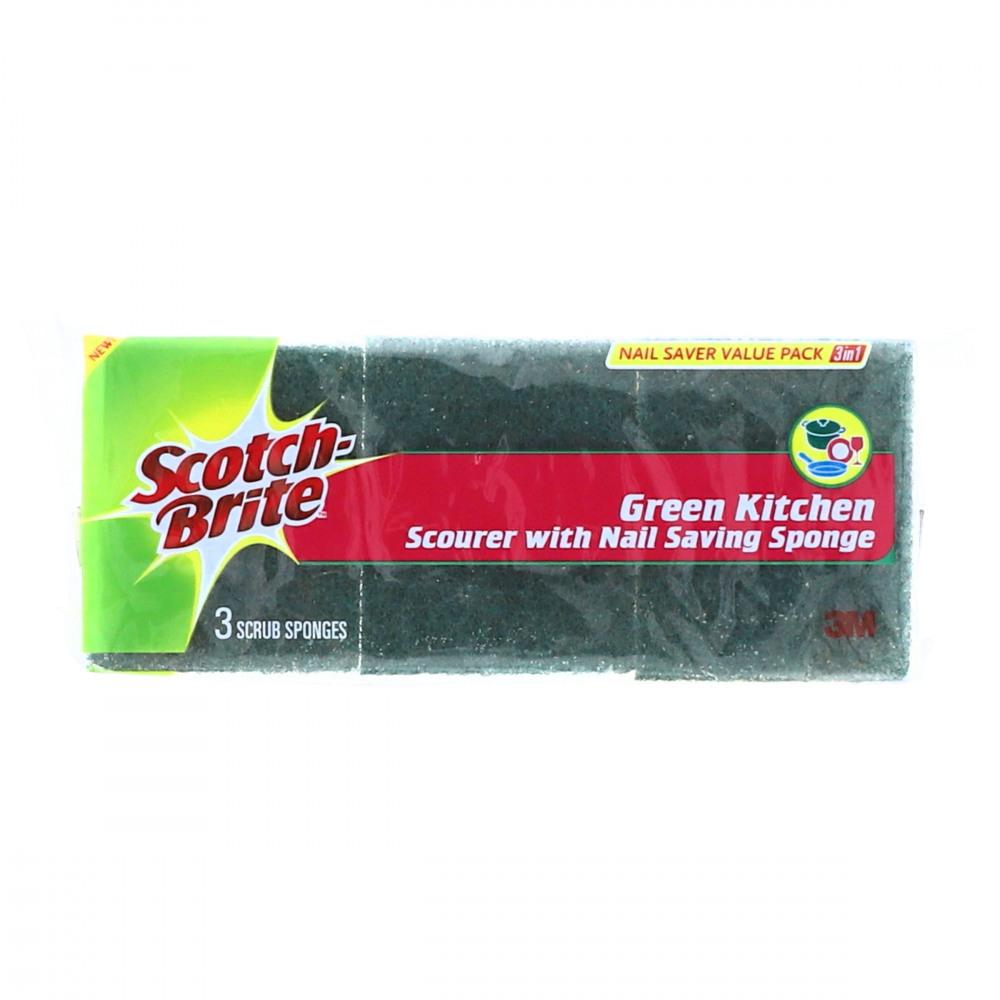 SCOTCH BRITE SPONGE NAIL SAVER 3 IN 1 VALUE PACK