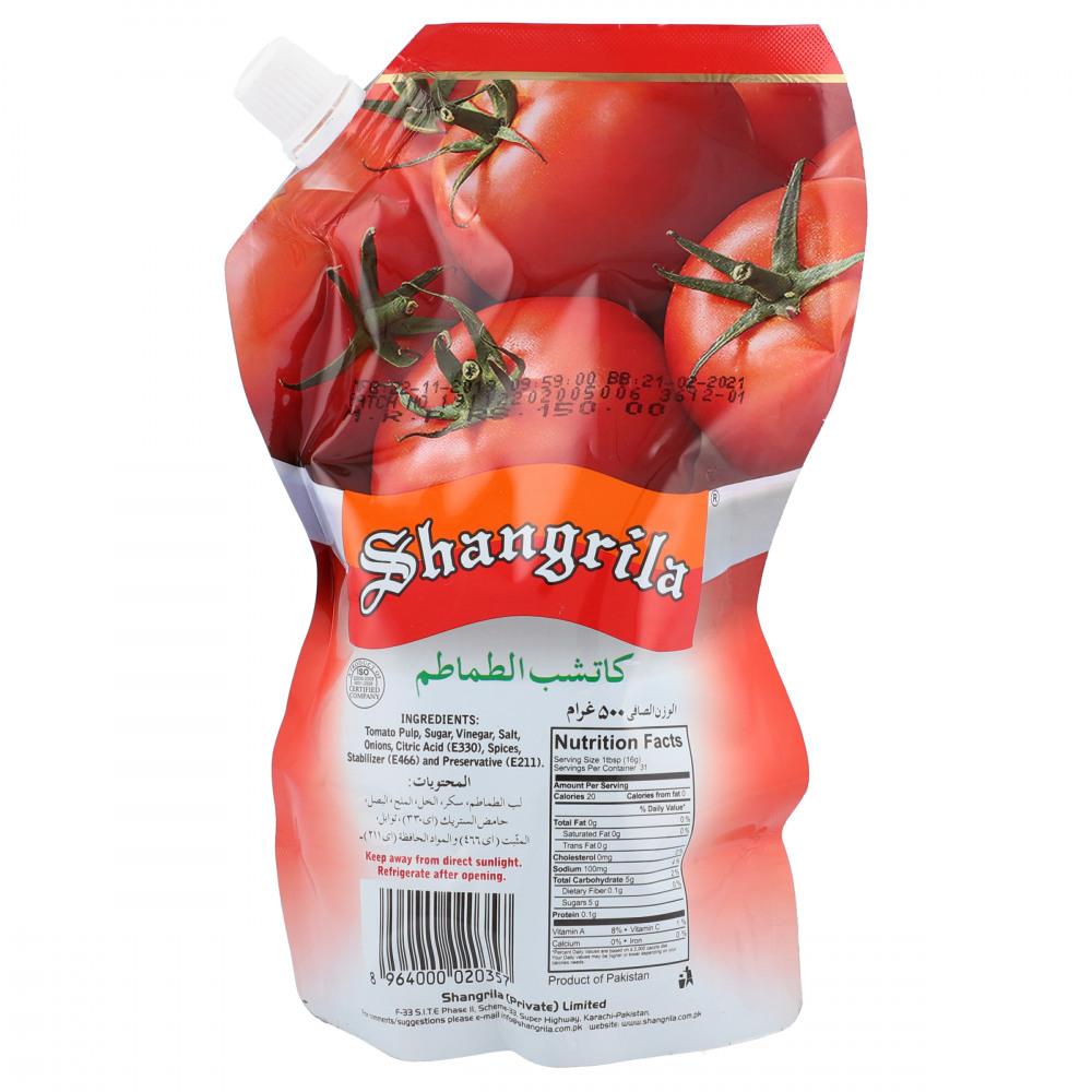 SHANGRILA KETCHUP TOMATO POUCH 400 GM