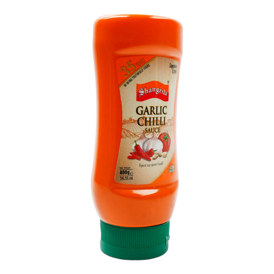 SHANGRILA GARLIC CHILLI SAUCE BOTTLE 400 GM