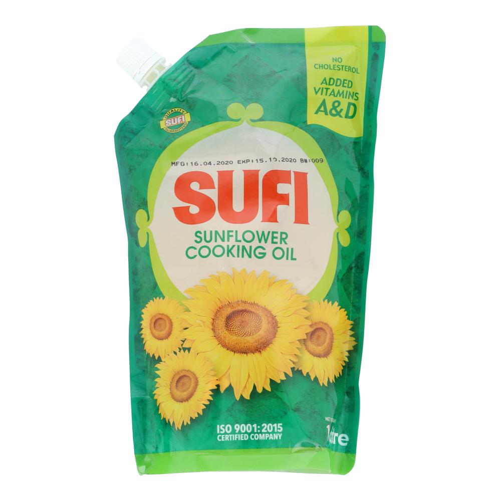 SUFI SUNFLOWER COOKING OIL NOZAL 1 LTR BASIC