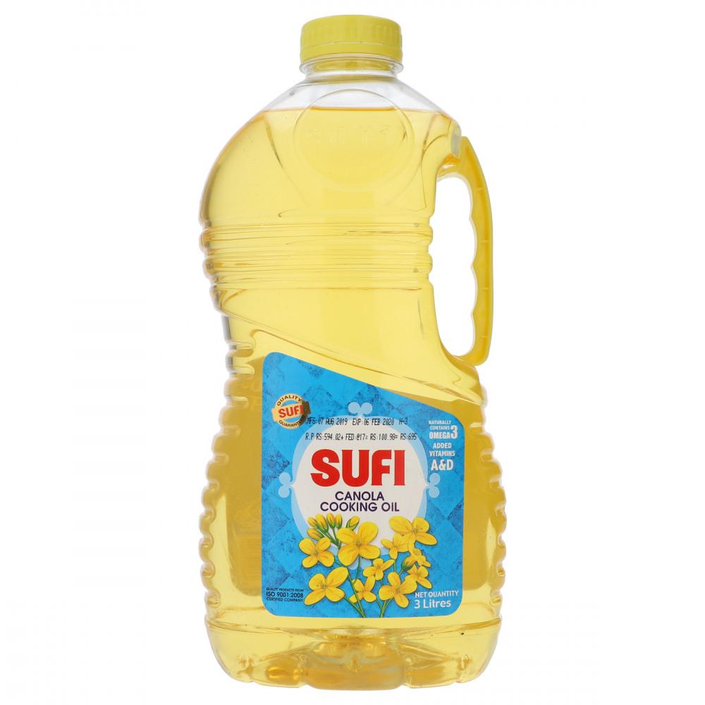 SUFI CANOLA COOKING OIL BOTTLE 3 LTR