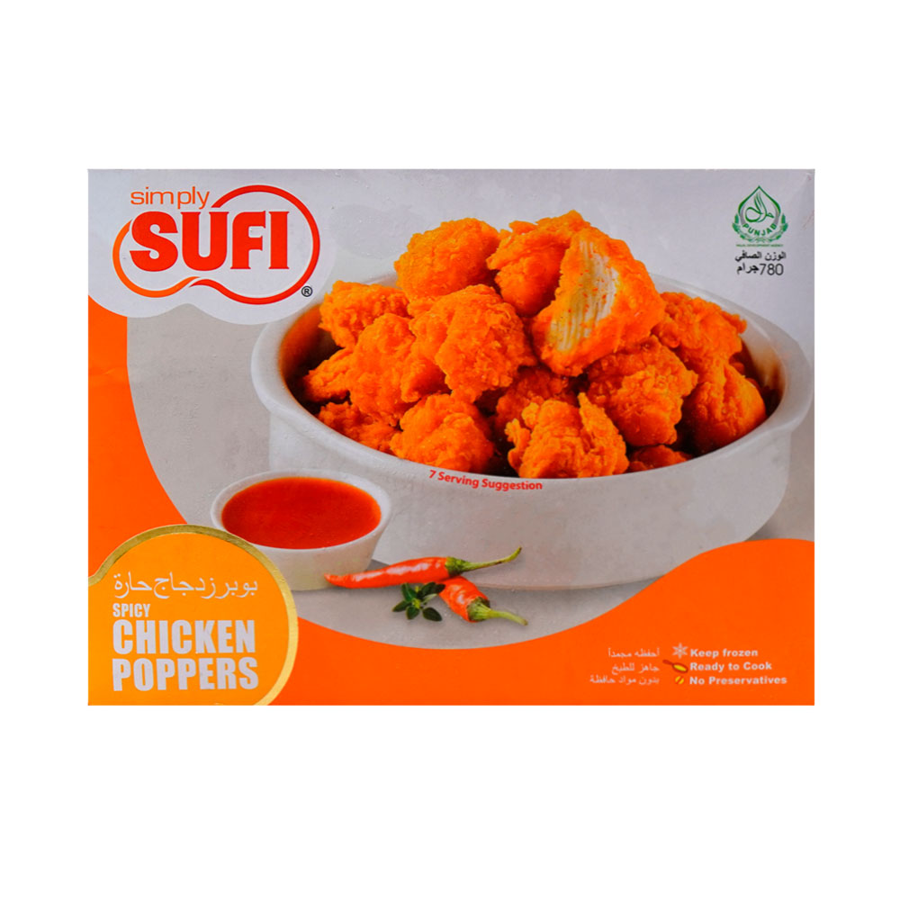 SUFI SPICY CHICKEN POPPERS 780 GM