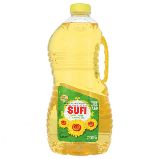 SUFI SUNFLOWER COOKING OIL BOTTLE 4.5 LTR BASIC