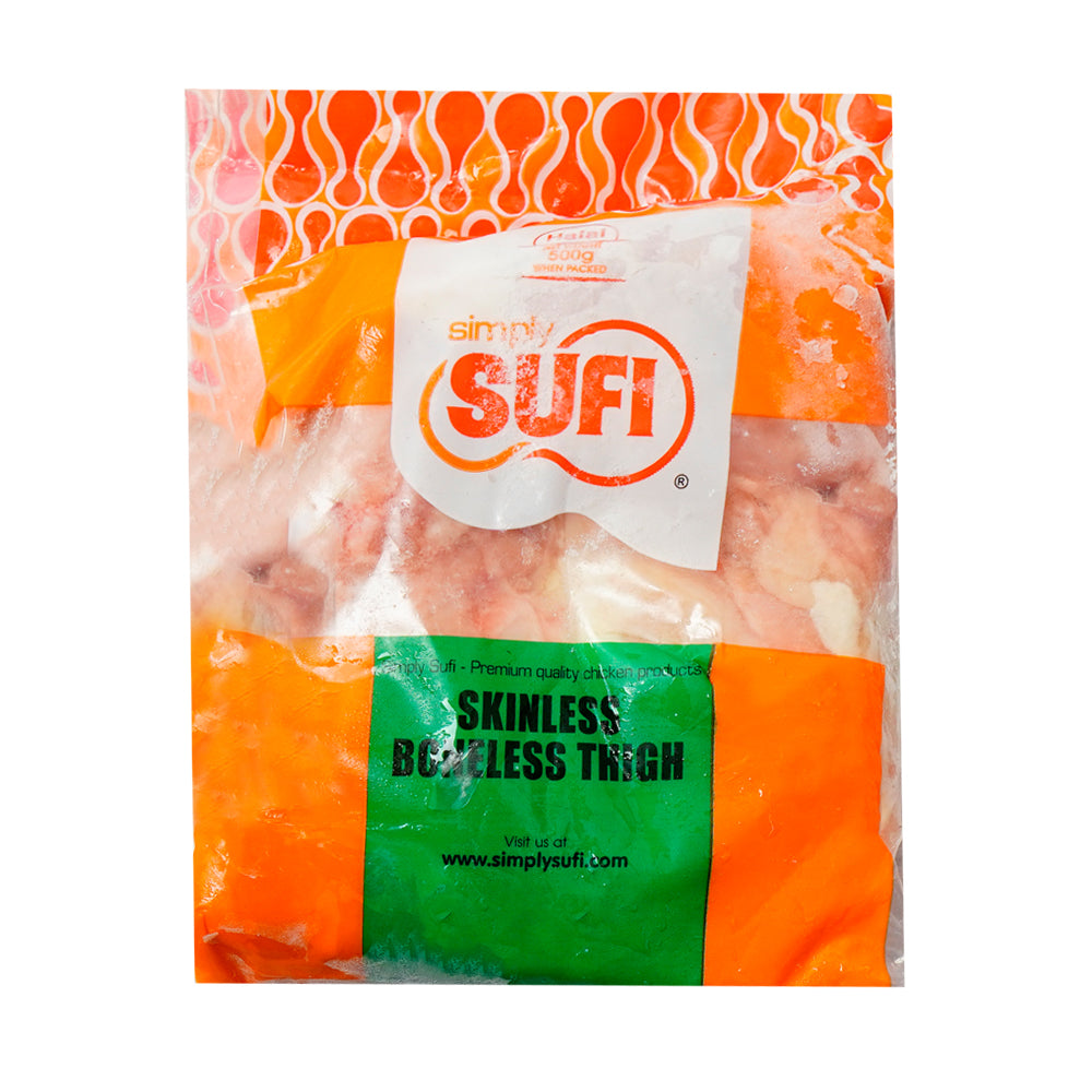 SUFI SKINLESS BONELESS THIGH 500 GM