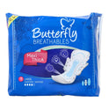 BUTTERFLY SANITARY NAPKINS MAXI THICK LONG 9PCS