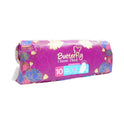 BUTTERFLY SANITARY NAPKINS THICK WRAPPED LARGE 10 PCS