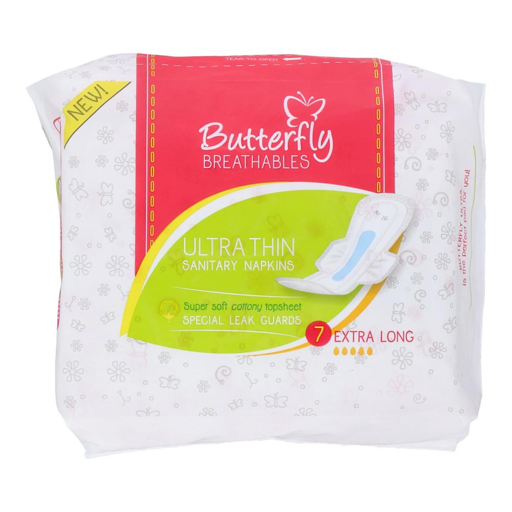 BUTTERFLY ULTRA THIN SANITARY NAPKINS COTTON EXTRA LARGE 07