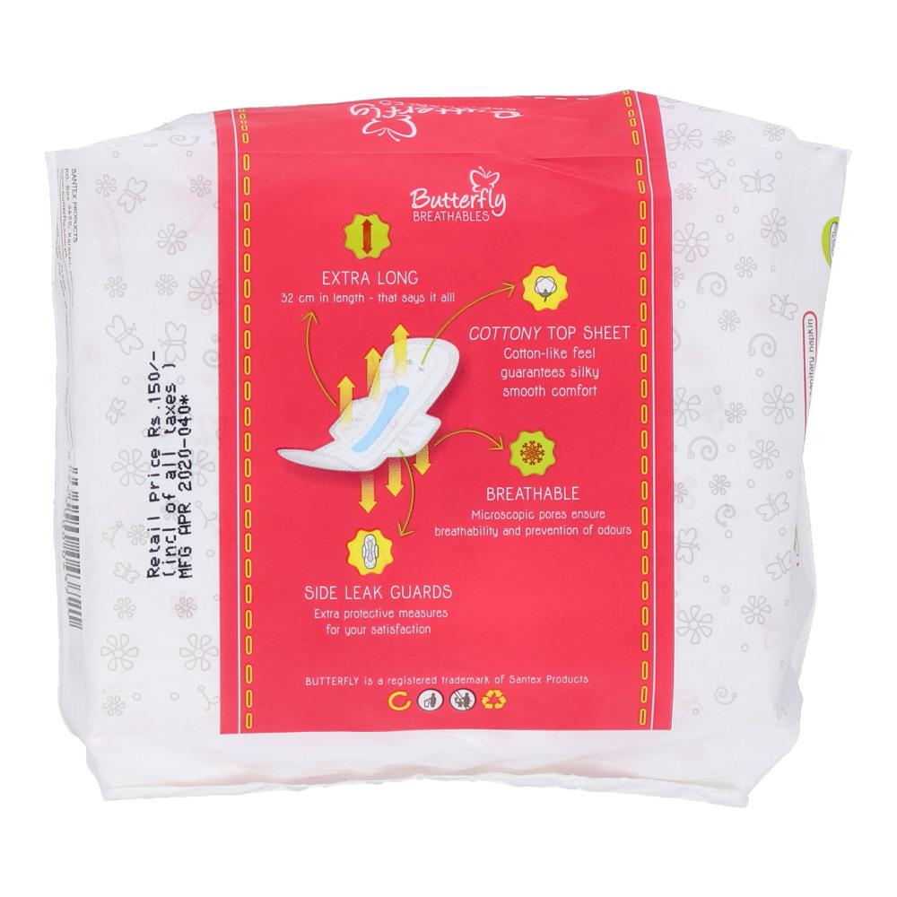 BUTTERFLY ULTRA THIN SANITARY NAPKINS COTTON EXTRA LARGE 07