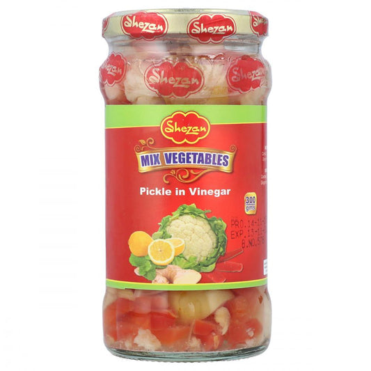 SHEZAN MIXED VEGETABLE PICKLE VINEGAR 300 GM