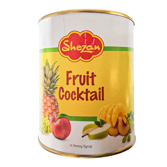 SHEZAN FRUIT COCKTAIL IN HEAVY SYRUP TIN 830 GM