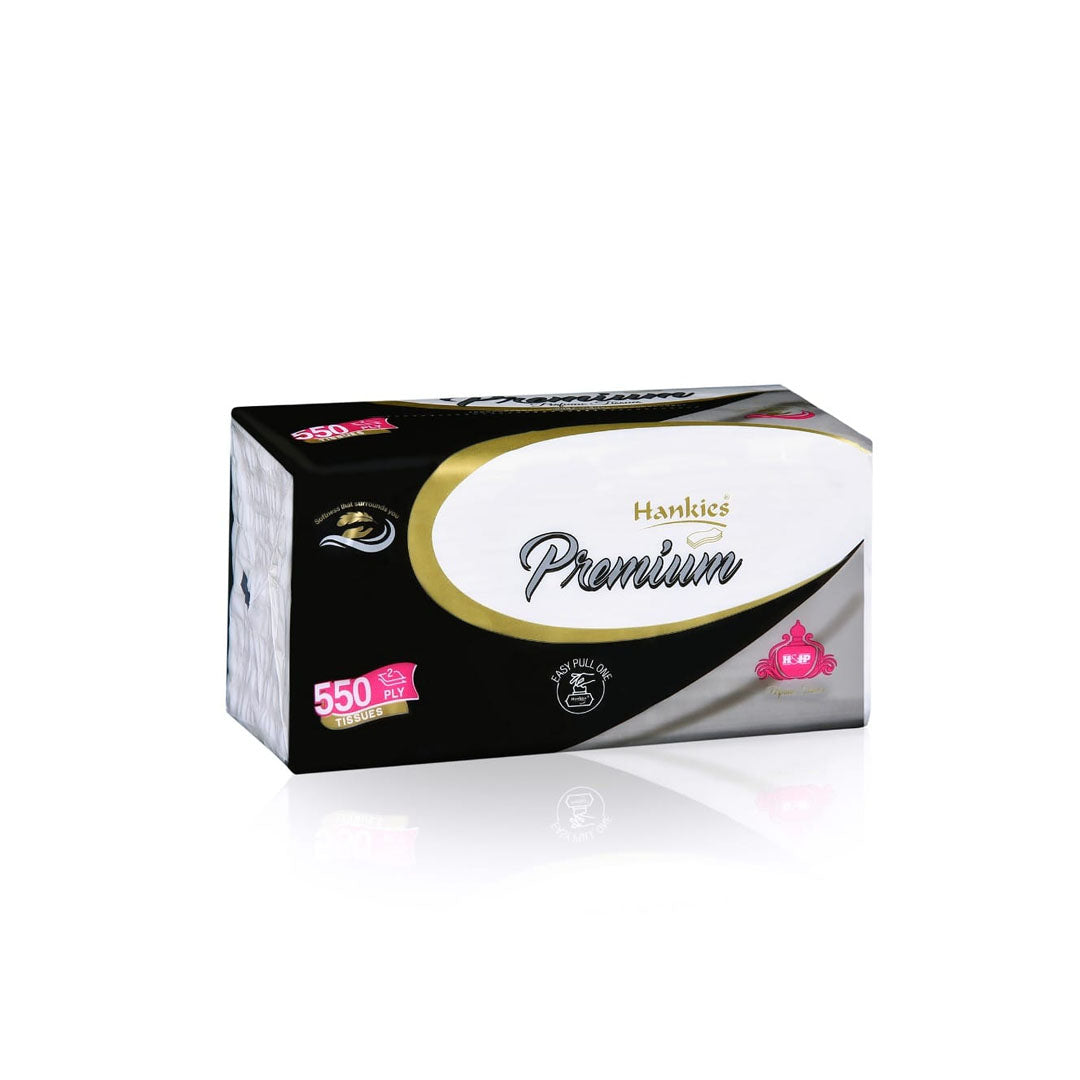 HANKIES PREMIUM SUPER SOFT PACK TISSUES 550 PLY