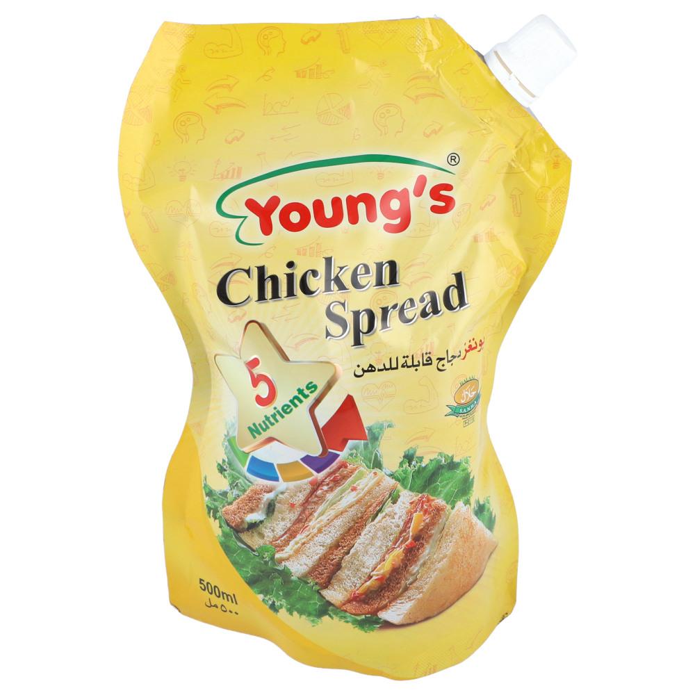 YOUNGS CHICKEN SPREAD POUCH 500 ML