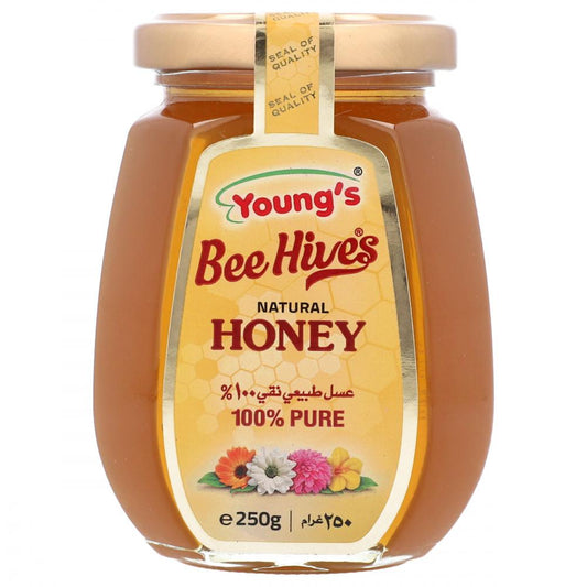 YOUNGS BEE HIVES HONEY NATURAL 250 GM