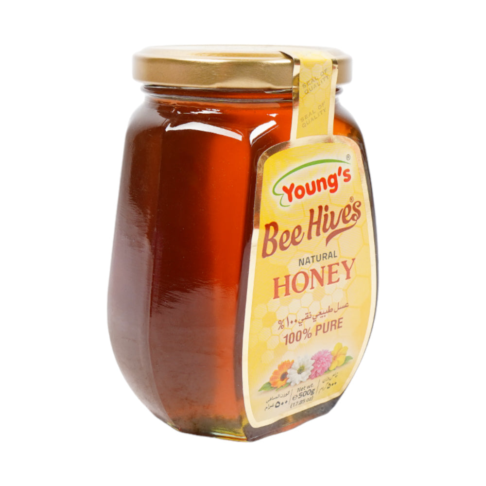 YOUNGS NATURAL HONEY BEE HIVES 500 GM