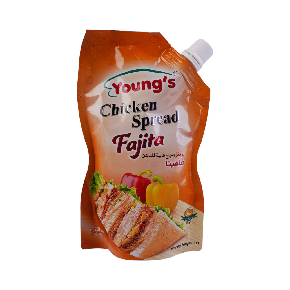 YOUNGS CHICKEN SPREAD FAJITA 200 ML