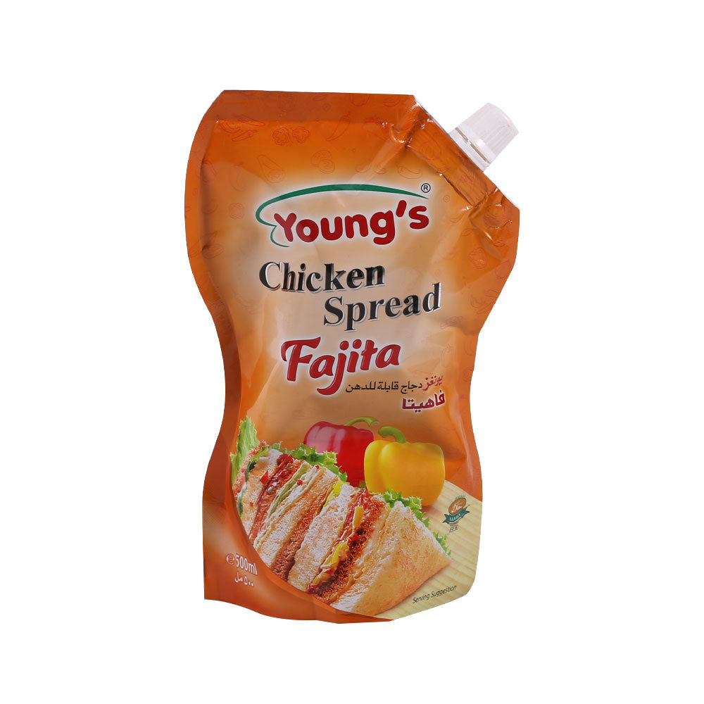 YOUNGS CHICKEN SPREAD FAJITA 500 ML