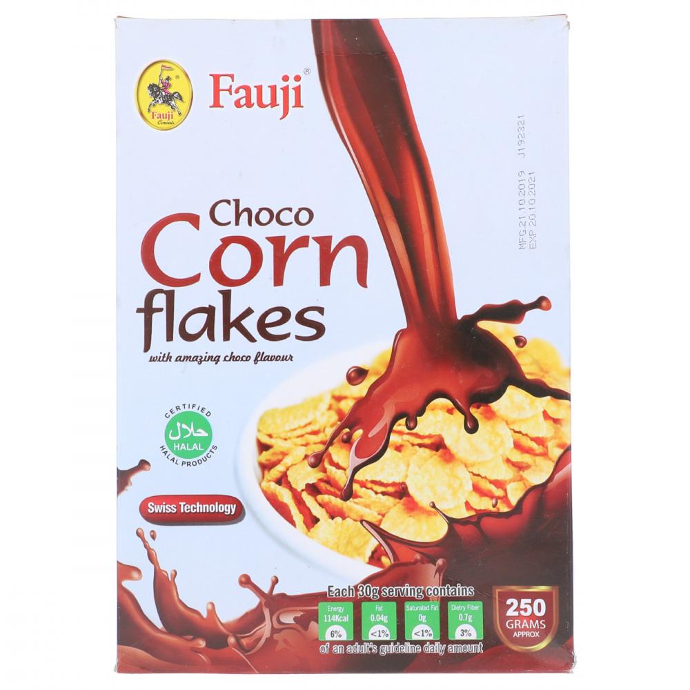 FAUJI CEREAL CHOCO CORN FLAKES 250 GM