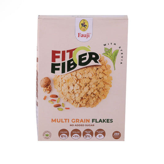 FAUJI CEREAL FIT O FIBER MULTIGRAIN FLAKES 250 GM