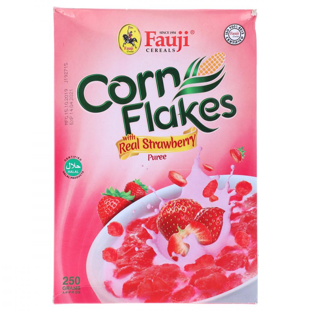 FAUJI CORN FLALKES STRAWBERY 250GM