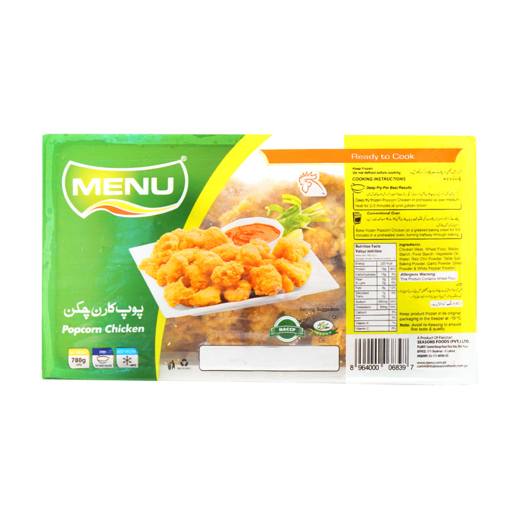 MENU POP CORN CHICKEN LARGE 780 GM