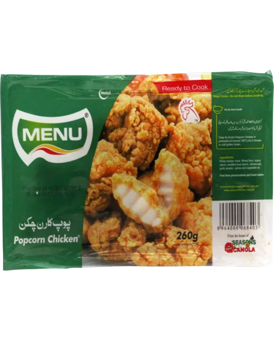 MENU POP CORN CHICKEN 260 GM