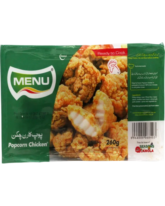 MENU POP CORN CHICKEN 260 GM