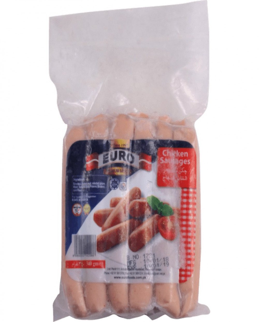 EURO CHICKEN SAUSAGES 320 GM