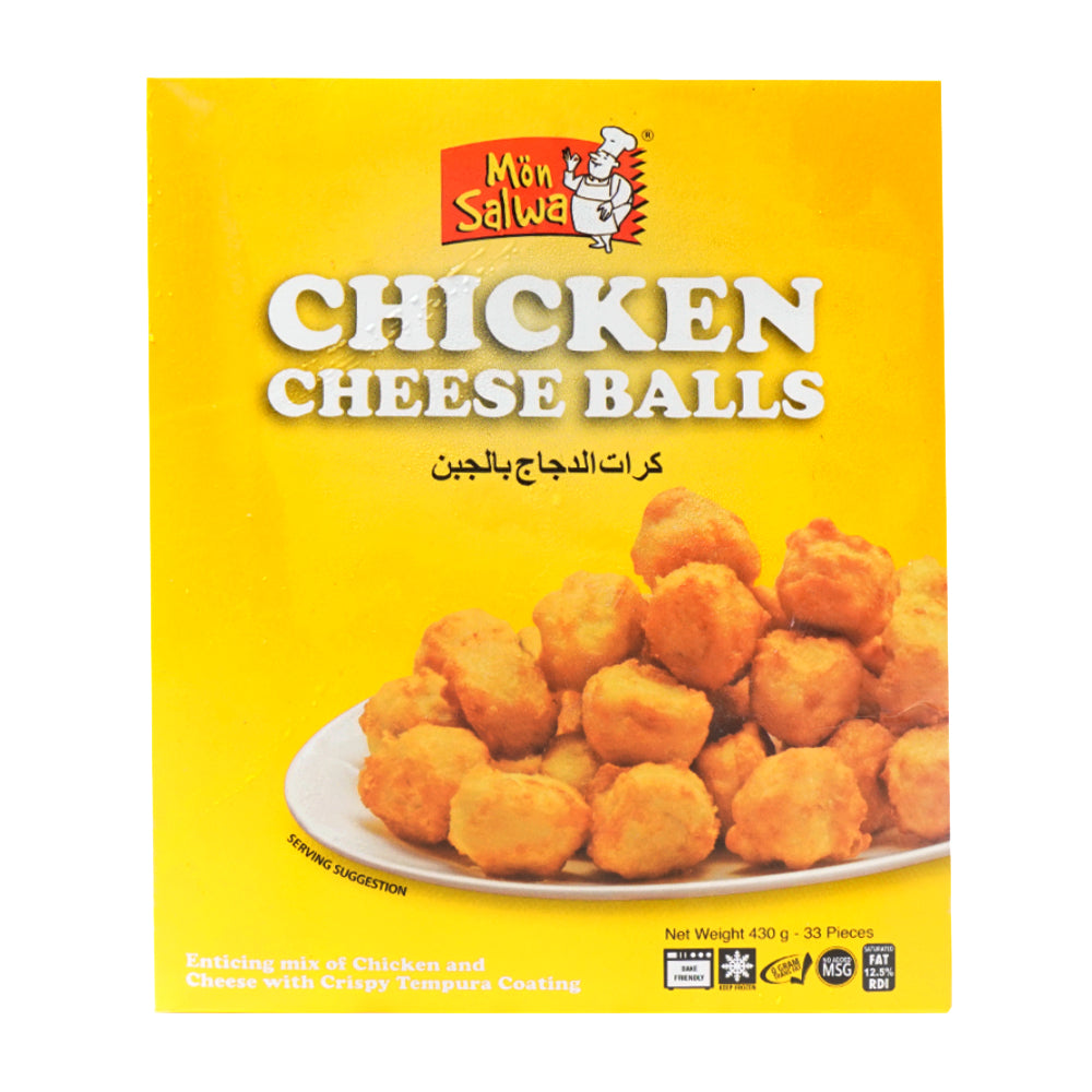 MANO SALWA CHICKEN CHEESE BALLS 33 PCS 430 GM