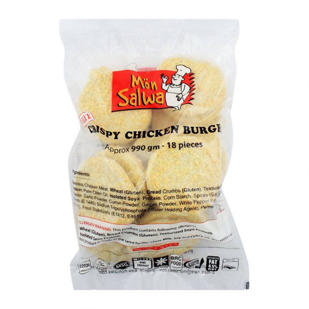 MANO SALWA CRISPY CHICKEN BURGER 1 KG