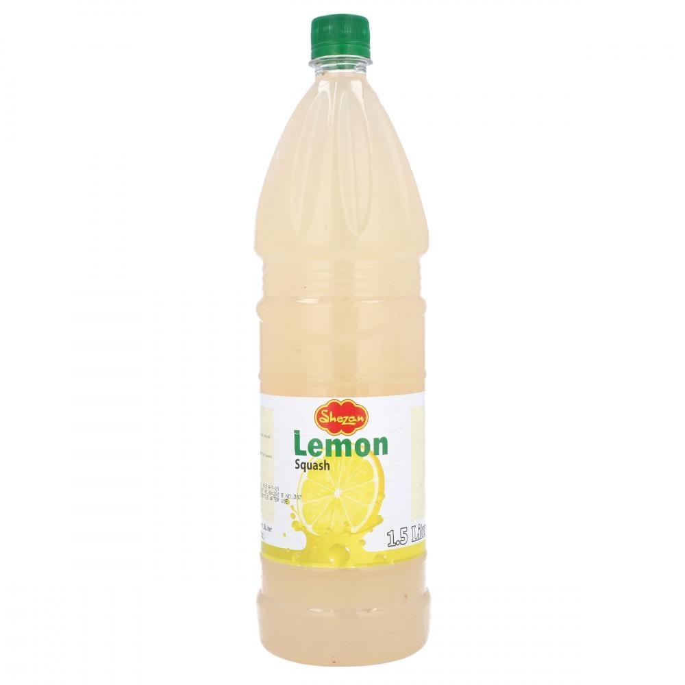 SHEZAN SQUASH LEMON 1.5 LTR- CARTON