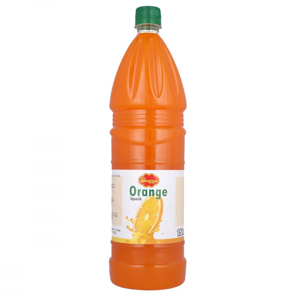 SHEZAN SQUASH ORANGE 1.5 LTR- CARTON